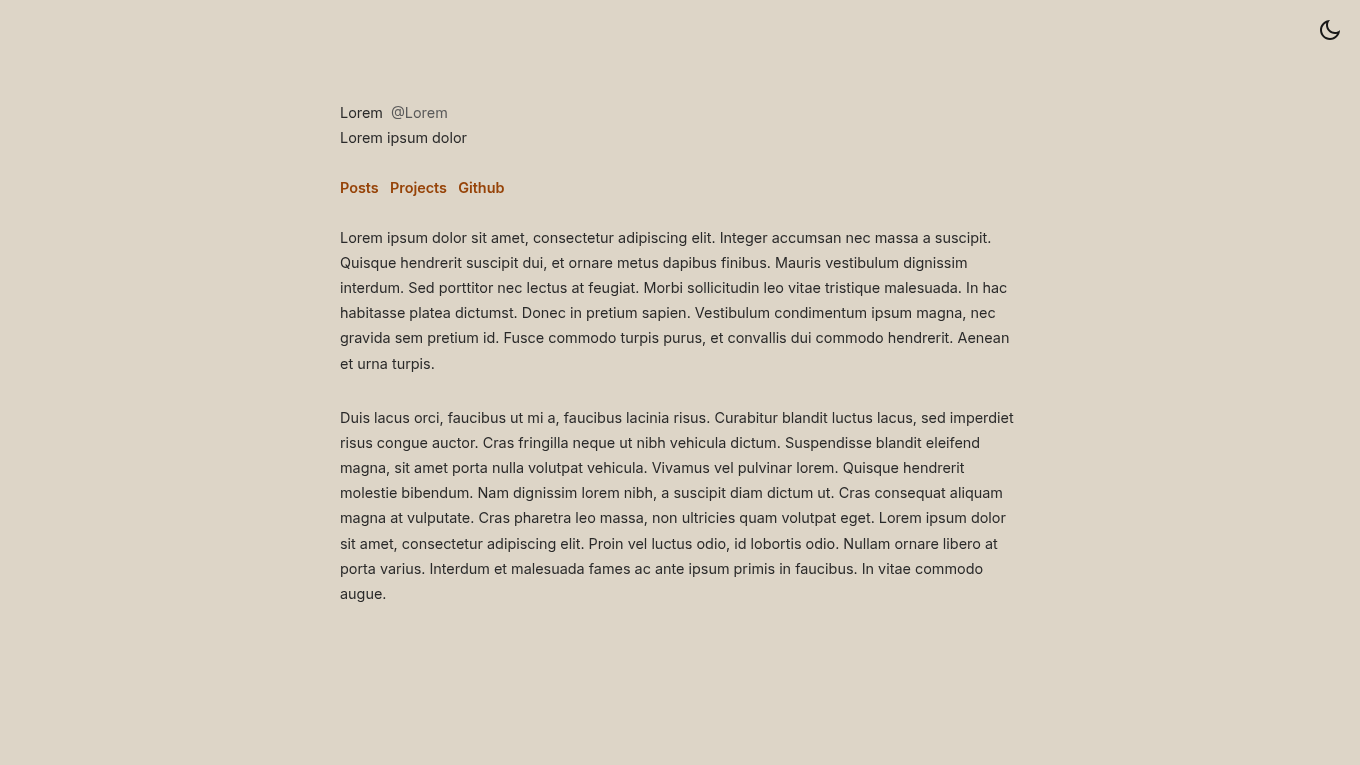 Light mode screenshot of halcyon Zola theme demo website